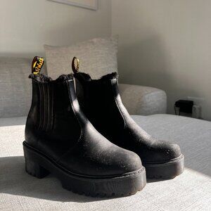 black dr marten chelsea boots